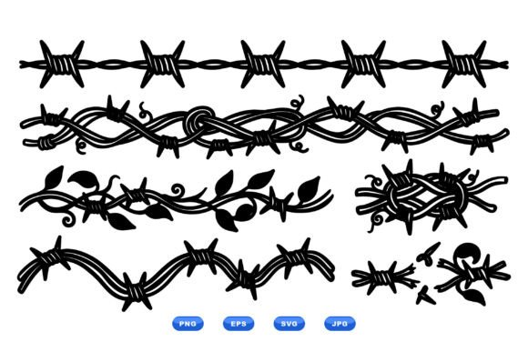 Barbed Wire Floral Clipart Review