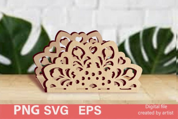 Carved Napkin Holder SVG