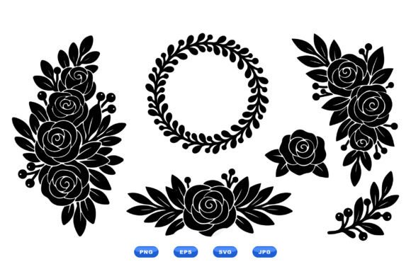 Elegant Rose Floral Clipart