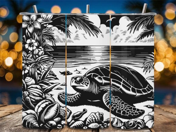 Floral Coastal Turtle
