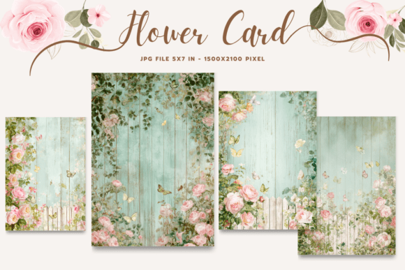 Flower Card Floral Greeting Postcard_11