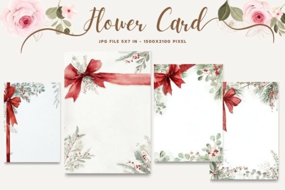 Flower Card Floral Greeting Postcard_17