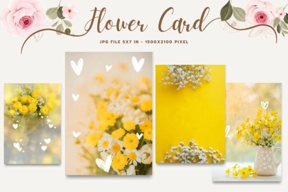 Flower Card Floral Greeting Postcard_18
