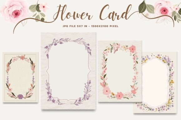Flower Card Floral Greeting Postcard_32