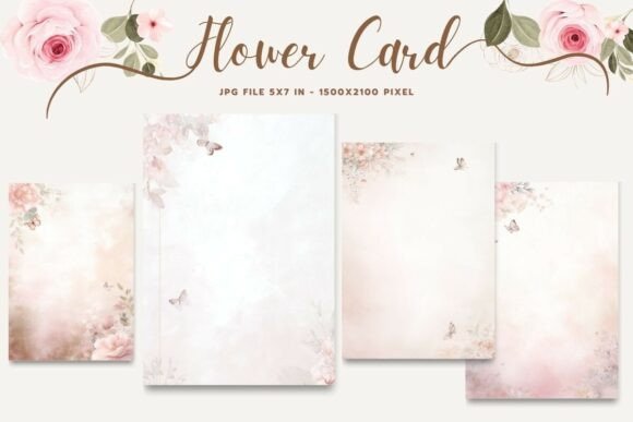 Flower Card Floral Greeting Postcard_34