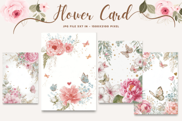 Flower Card Floral Greeting Postcard_8