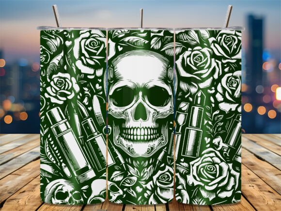 Gothic Skull Floral