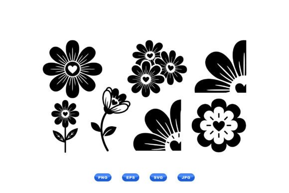 Heart Daisy SVG Clipart Review