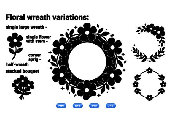 Spring Floral Wreath Clipart Review
